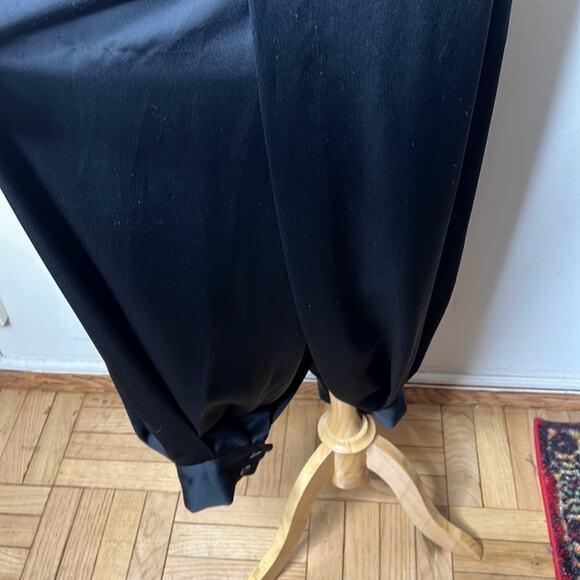 Zara Black Satin Open Back Jumpsuit - Picture 5 of 9